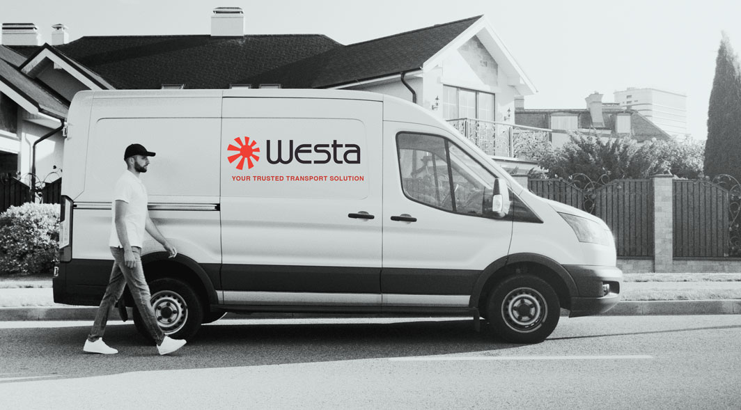 Westa Transport Van with Worker